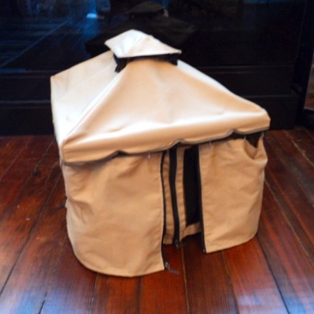 vintage mini model camping tent